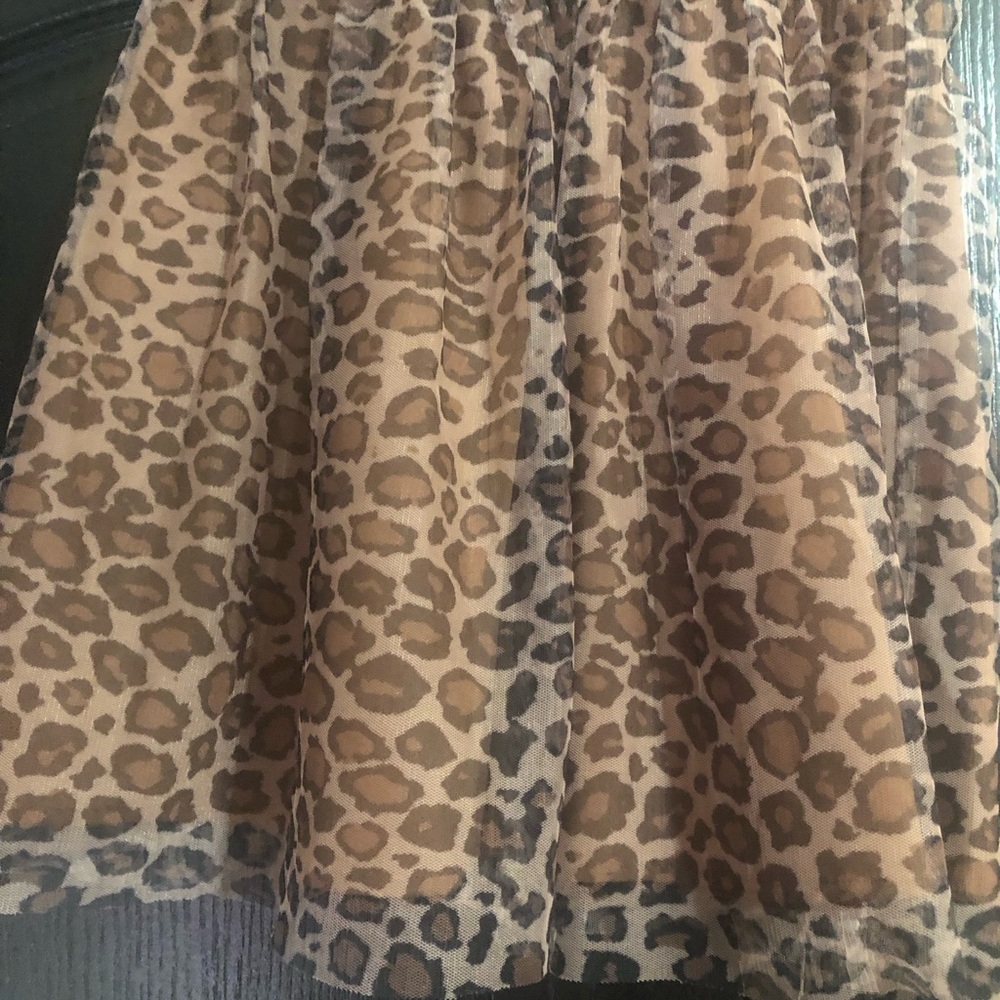 SHEIN Brown Leopard Print Skirt